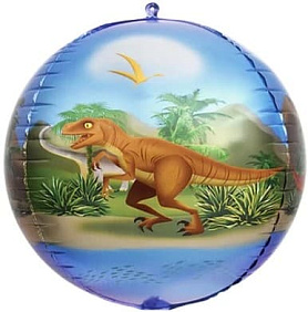 Шар сфера 3D "Динозавры"