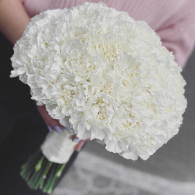 Букет невесты Luxury Flowers Белая гвоздика