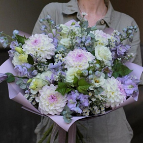 Букет цветов "Аквамарин"