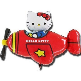 Мини-фигура шар "Котик на вертолёте"