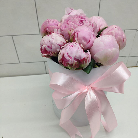 Букет цветов Пионы розовые - Фото 3