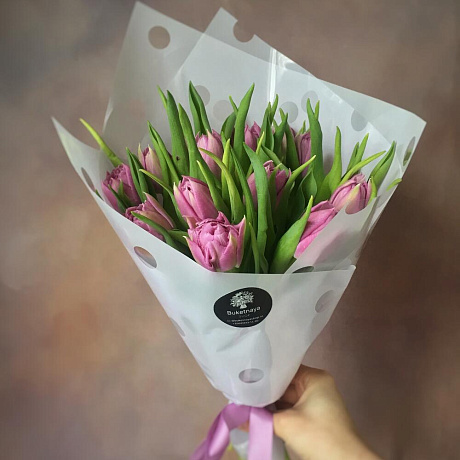 15 пионовидных тюльпанов - Фото 1