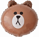 Фигура шар "Голова медведя" 46 см