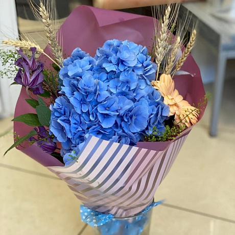 Букет цветов Королевский синий - Фото 1