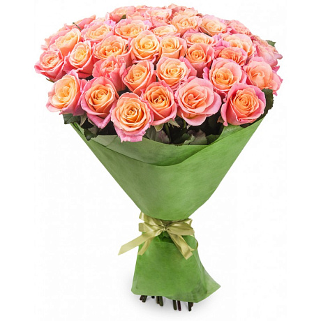 Букет из 41 розы Мисс Пигги - Фото 1