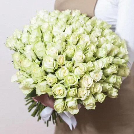 101 белая роза 40 см №162 - Фото 1